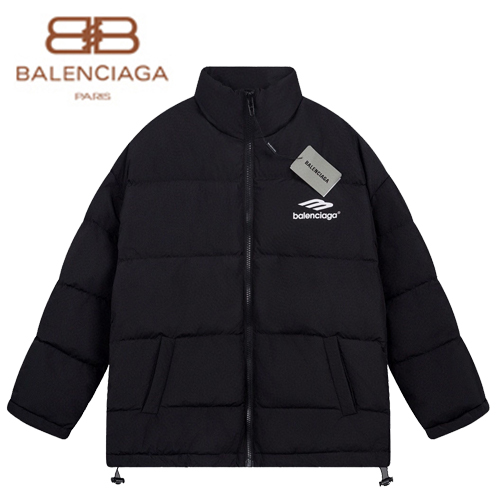 BALENCIAGA-112110 발렌시아가 블랙 프린트 장식 패딩 남여공용