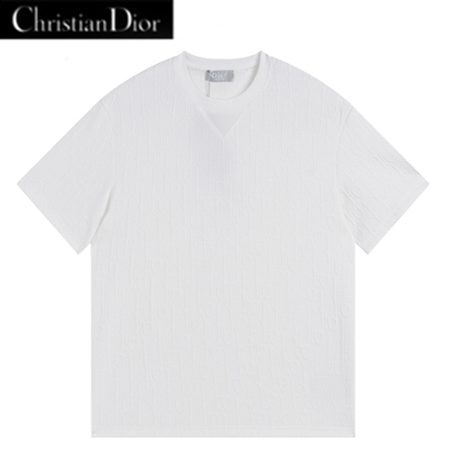 DIOR-07126 디올 화이트 Dior Oblique 티셔츠 남여공용