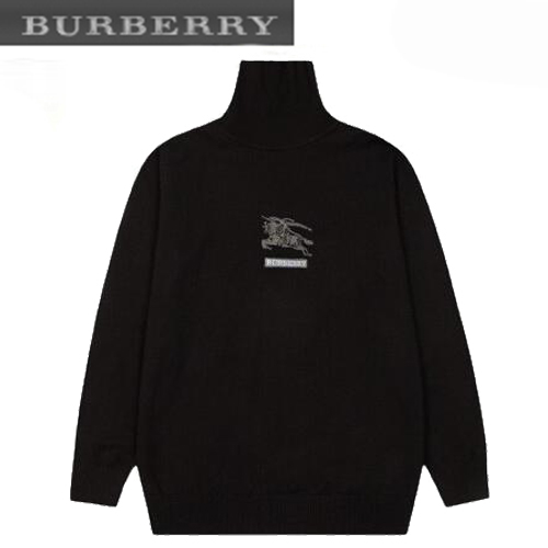 BURBERRY-011818 버버리 블랙 스터드 장식 하이넥 스웨터 남성용