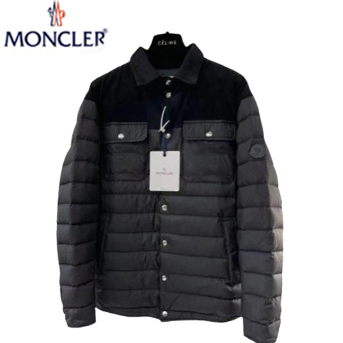 MONCLER-12231 몽클레어 블랙 퀄팅 다운 셔츠 남성용