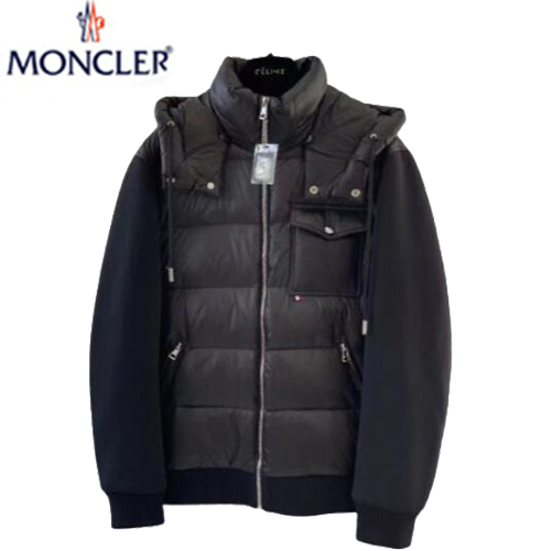 MONCLER-12141 몽클레어 블랙 퀄팅 다운 후드 재킷 남성용