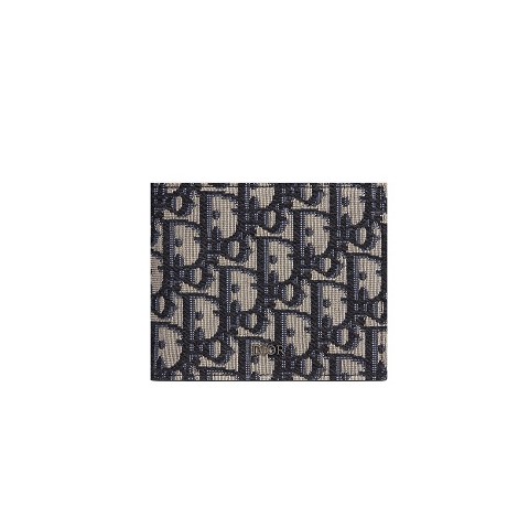 [스페셜오더]DIOR-2OBBH 디올 베이지&블랙 Oblique 자카드 컴팩트 지갑