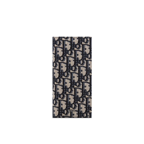 [스페셜오더]DIOR-2OBBC 디올 베이지&블랙 Dior Oblique 자카드 버티컬 장지갑