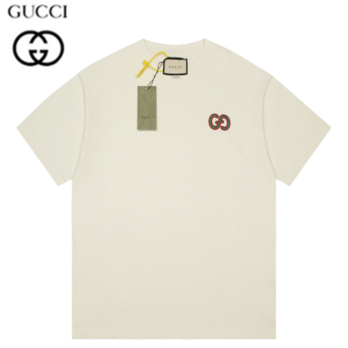 GUCCI-07245 구찌 아이보리 GG 로고 티셔츠 남여공용