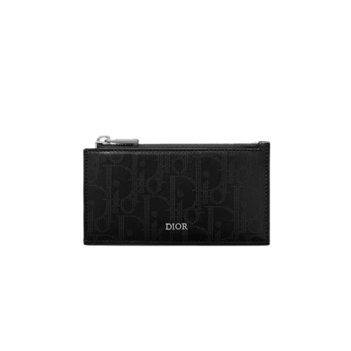 [스페셜오더]DIOR-2ESBC250 디올 블랙 Dior Oblique Galaxy 가죽 지퍼 카드 홀더