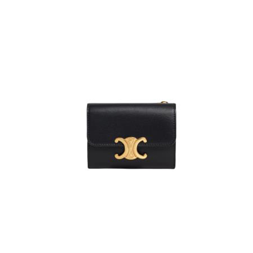 [스페셜오더]CELINE-10I653 셀린느 블랙 트리옹프 컴팩트 지갑