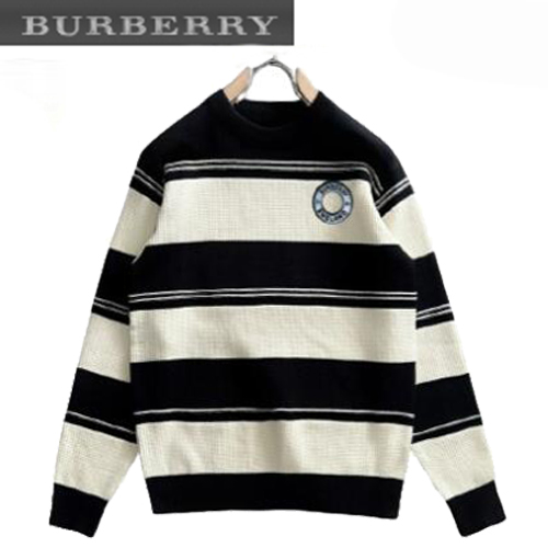 BURBERRY-12217 버버리 블랙 스트라이프 스웨터 남성용
