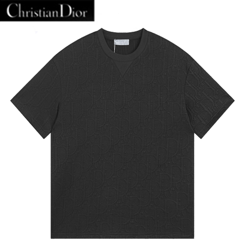 DIOR-07124 디올 블랙 Dior Oblique 티셔츠 남여공용
